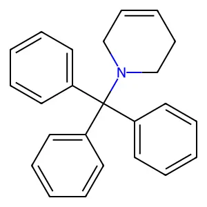 1-(Triphenylmethyl)-1,2,3,6-tetrahydropyridine structure