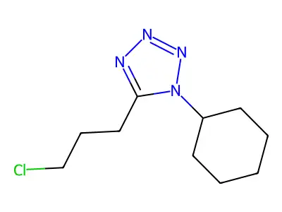 5-(3-Chloropropyl)-1-cyclohexyltetrazole structure