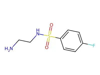 N-(2-aminoethyl)-4-fluorobenzenesulfonamide structure