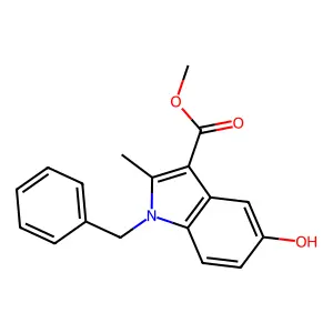 methyl 1-benzyl-5-hydroxy-2-methyl-1H-indole-3-carboxylate structure