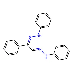 N-[[2-phenyl-2-(phenylhydrazinylidene)ethylidene]amino]aniline structure