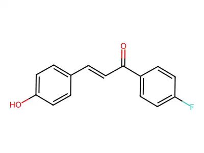 1-(4-Fluorophenyl)-3-(4-hydroxyphenyl)-2-propen-1-one structure