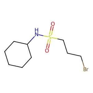 3-溴-N-环己基丙烷-1-磺酰胺 structure