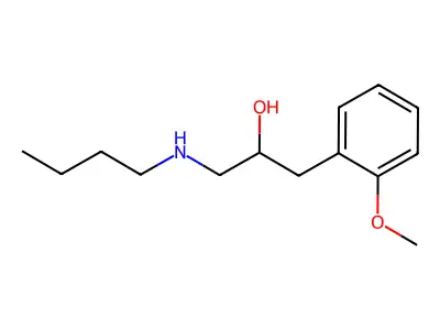1-(Butylamino)-3-(2-methoxyphenyl)propan-2-ol structure