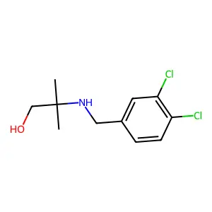 1-Propanol, 2-(3,4-dichlorobenzylamino)-2-methyl- structure