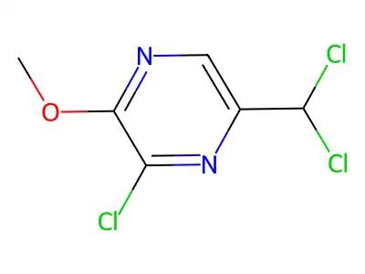 Pyrazine, 3-chloro-5-(dichloromethyl)-2-methoxy- structure