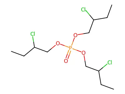 Tris(2-chlorobutyl) phosphate structure