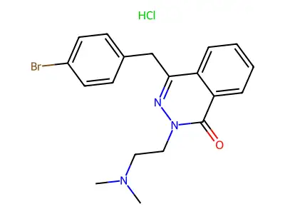1(2H)-Phthalazinone, 4-(p-bromobenzyl)-2-(2-(dimethylamino)ethyl)-, hydrochloride structure