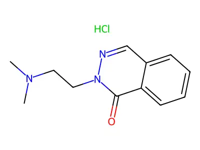 1(2H)-Phthalazinone, 2-(2-(dimethylamino)ethyl)-, hydrochloride structure