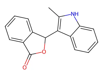 3-(2-Methyl-1H-indol-3-yl)-2-benzofuran-1(3H)-one structure