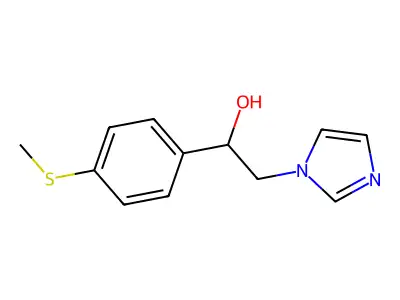 1-Imidazoleethanol, alpha-(p-methylthiophenyl)- structure