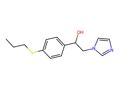 1-Imidazoleethanol, alpha-(p-propylthiophenyl)- structure