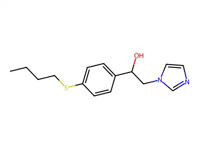 1-Imidazoleethanol, alpha-(p-butylthiophenyl)- structure