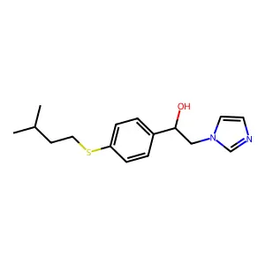 1-Imidazoleethanol, alpha-(p-isopentylthiophenyl)- structure