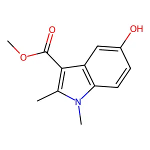 Methyl 5-hydroxy-1,2-dimethyl-1H-indole-3-carboxylate structure