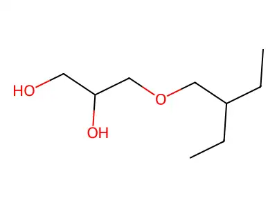 2-Ethylbutyl glyceryl ether structure