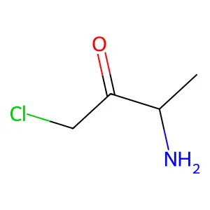 3-Amino-1-chlorobutan-2-one structure