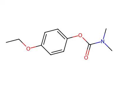 Phenol, 4-ethoxy-, dimethylcarbamate structure
