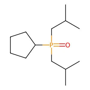 环戊基二异丁基氧化膦 structure