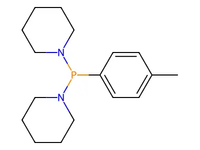 Piperidine, 1,1'-(p-tolylphosphinidene)di- structure