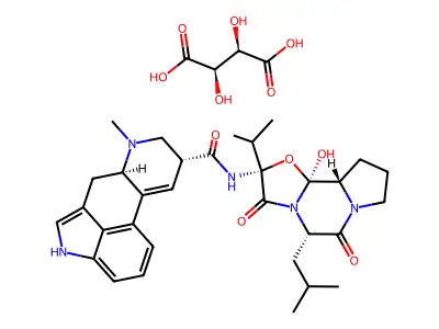 Ergokryptine tartrate structure