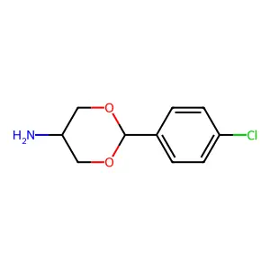 2-(对氯苯基)-1,3-二氧杂环己烷-5-胺 structure