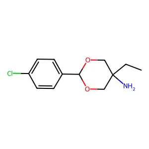 2-(对氯苯基)-5-乙基-1,3-二氧杂环己烷-5-胺 structure