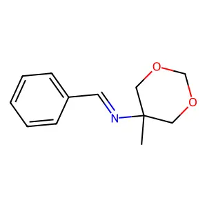 5-Benzylideneimino-5-methyl-1,3-dioxane structure