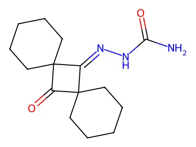 Dispiro(5.1.5.1)tetradecane-7,14-dione, monosemicarbazone structure