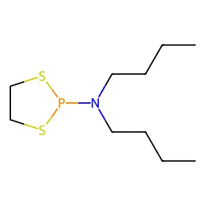 1,3,2-Dithiaphospholane, 2-(dibutylamino)- structure