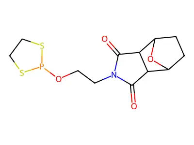 1,3,2-Dithiaphospholane, 2-(2-(3,6-epoxyhexahydrophthalimido)ethoxy)- structure