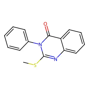 4(3H)-Quinazolinone, 2-methylthio-3-phenyl- structure