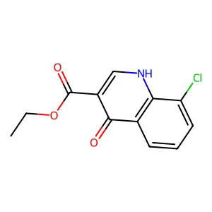 3-Quinolinecarboxylic acid, 8-chloro-4-hydroxy-, ethyl ester structure