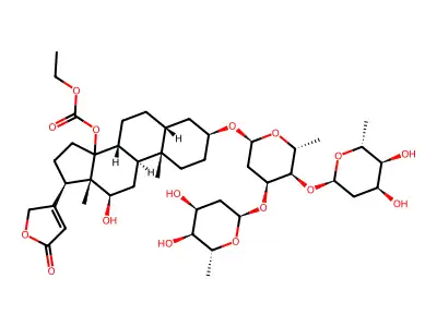Ethoxycarbonyldigoxin structure