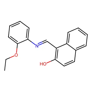 1-(2-Ethoxyphenyliminomethyl)-2-naphthol structure