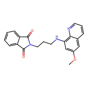 2-[3-[(6-Methoxyquinolin-8-yl)amino]propyl]isoindole-1,3-dione structure