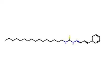 1-(Cinnamylideneamino)-3-hexadecylthiourea structure