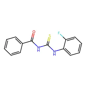 N-((2-Fluorophenyl)carbamothioyl)benzamide structure