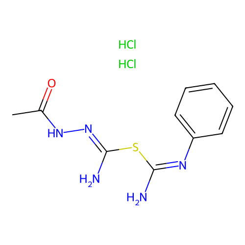 1-Acetylhydrazinylthiophene formamidine structure