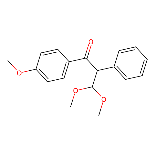 3,3-Dimethoxy-1-(4-methoxyphenyl)-2-phenyl-1-propanone structure