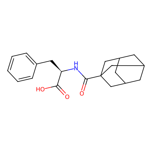 (Adamantane-1-carbonyl)-D-phenylalanine structure