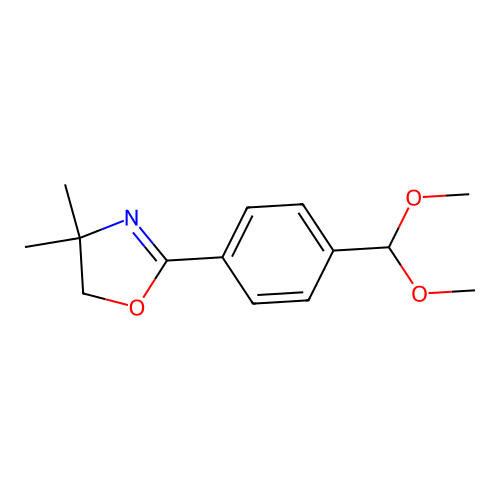 2-[4-(dimethoxymethyl)phenyl]-4,4-dimethyl-5H-1,3-oxazole structure
