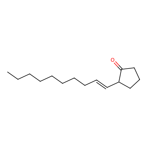 (E)-2-(Dec-1-en-1-yl)cyclopentan-1-one structure