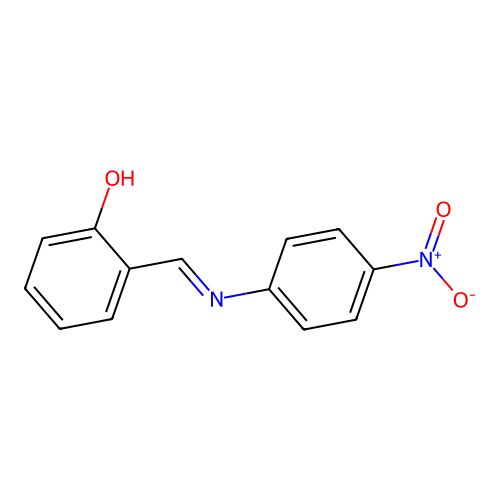 2-{[(4-Nitrophenyl)imino]methyl}phenol structure