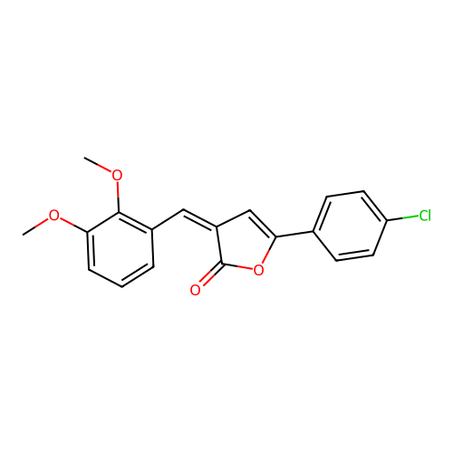 5-(4-Chlorophenyl)-3-(2,3-dimethoxybenzylidene)furan-2(3h)-one structure