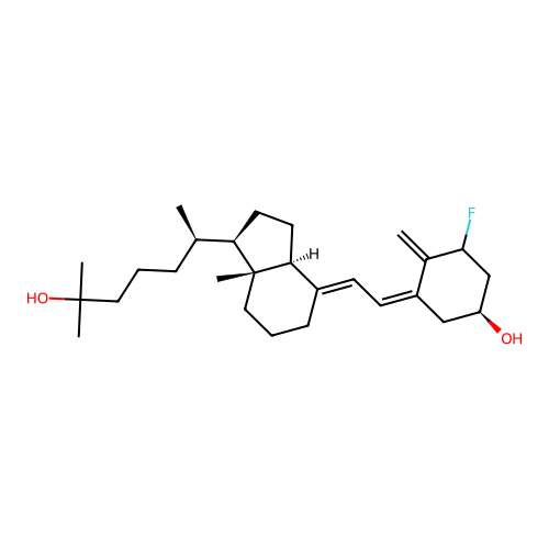 1-Fluoro-25-hydroxyvitamin D3 structure