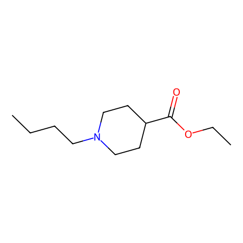 Ethyl 1-butylpiperidine-4-carboxylate structure