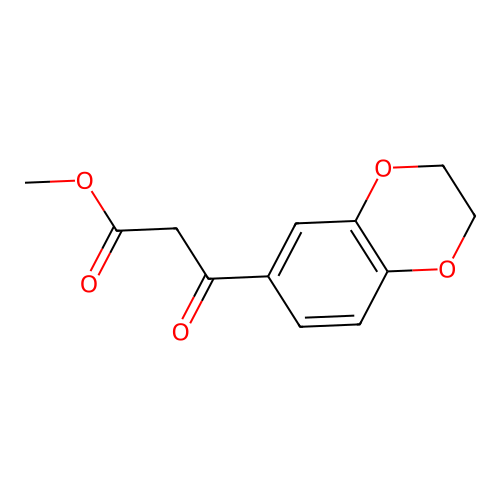 Methyl 3-(2,3-dihydro-1,4-benzodioxin-6-yl)-3-oxopropanoate structure