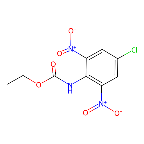 ethyl N-(4-chloro-2,6-dinitrophenyl)carbamate structure