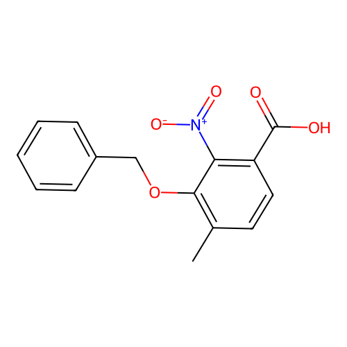 3-(Benzyloxy)-4-methyl-2-nitrobenzoic acid structure